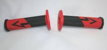 Manetki gumowe ATV czarno czerwone soft