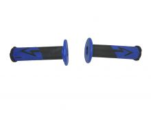 Manetki gumowe ATV czarno niebieskie soft