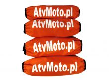 Uniwersalne osłony amortyzatorów AtvMoto - kolor pomarańczowy