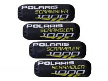 Osłony amortyzatorów Polaris Scrambler 1000 czarno żółte