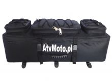 Torba , kufer na quada ATV na tył 80 cm prosta - czarna z przegrodami