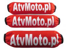 Uniwersalne osłony amortyzatorów AtvMoto - kolor czerwony